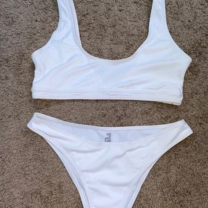 Brand New Shein White Bikini